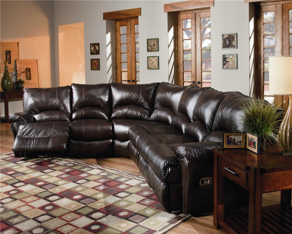 Lane Alpine Motion Sectional Sofa with Wedge and Armless Chair AHFA